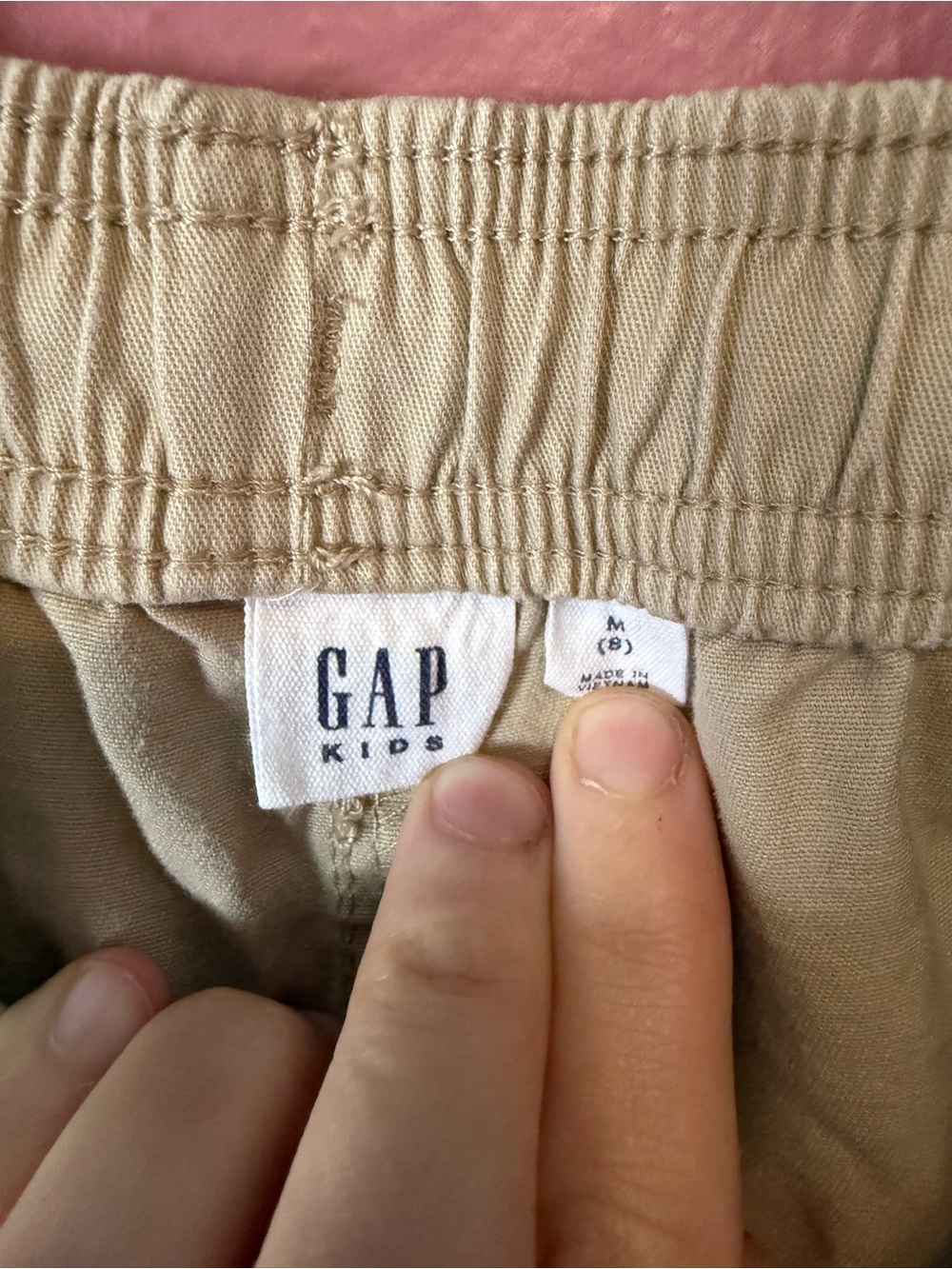 GAP Kids Tan Elastic Waist Joggers